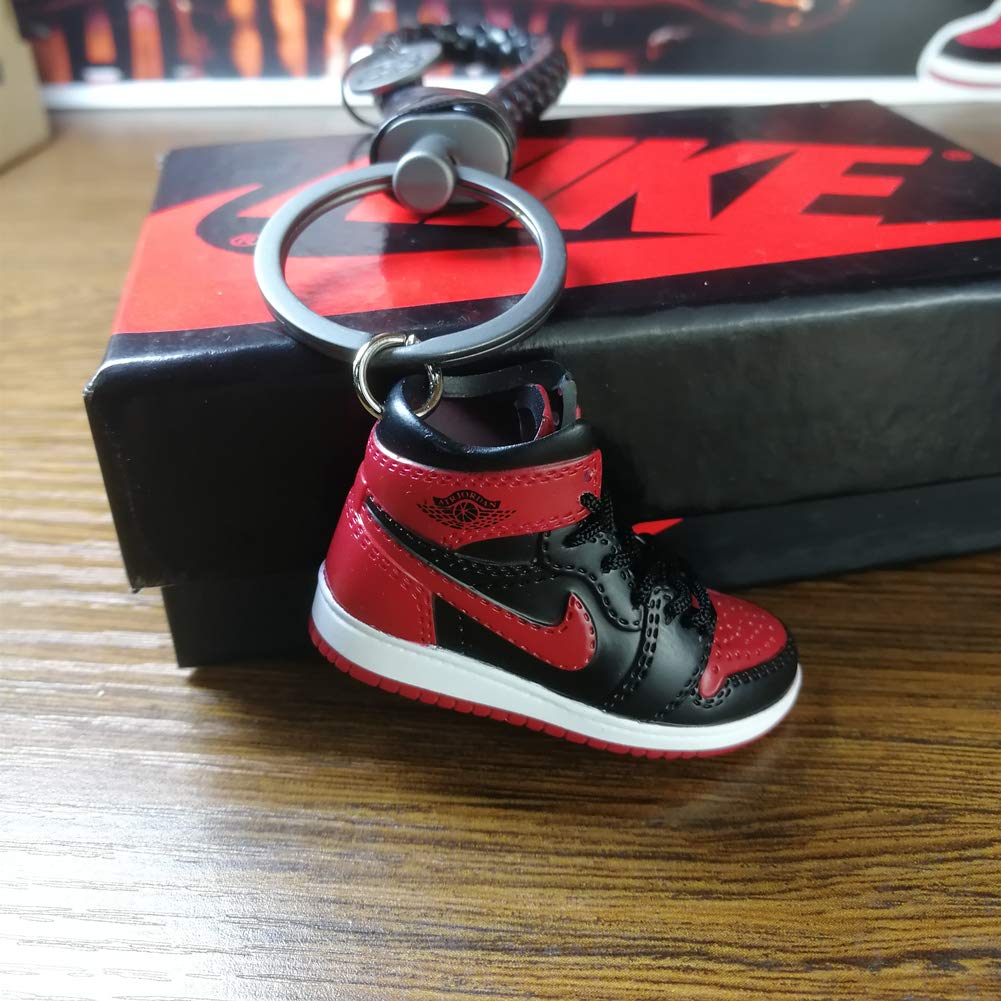 Keychain 3D Sneaker Car Keychain Big Kids Basketball Shoes