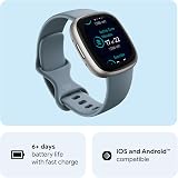 Fitbit Versa 4 Fitness Smartwatch with Built in GPS Water Resistant 50m view 2