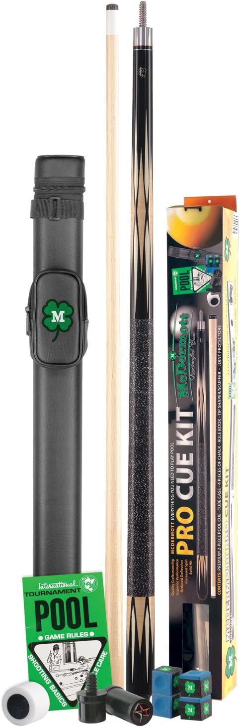 McDermott Pro Pool Cue Kit with Free Hard Case
