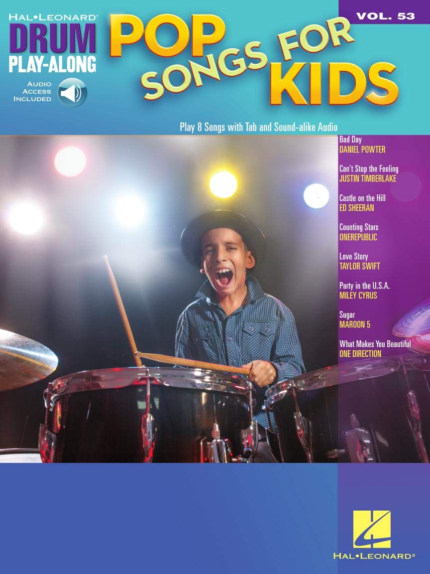 Pop Songs for Kids Drum Play-Along Volume 53