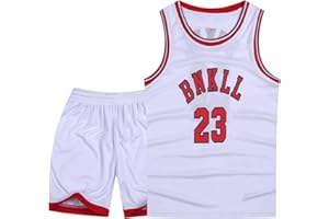 MTTYYD 6-16Years Youth Basketball Sports Jerseys 23# for Boys Girls Basketball Jersey 2Piece Set