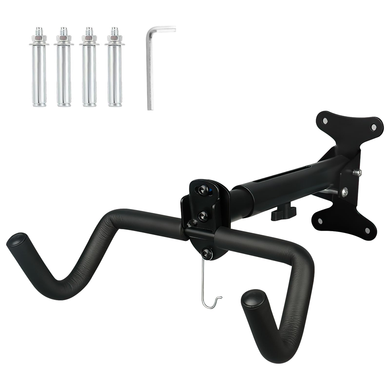 Lxoraziy Bike Wall Mount | Bike Rack for Garage up to 30 kg Bike Hanger | Bike Hanger with Foam Padded Frame Protection for Indoor or Garage