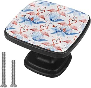 Paquete de 4 perillas de tocador, manijas cuadradas para cajón con