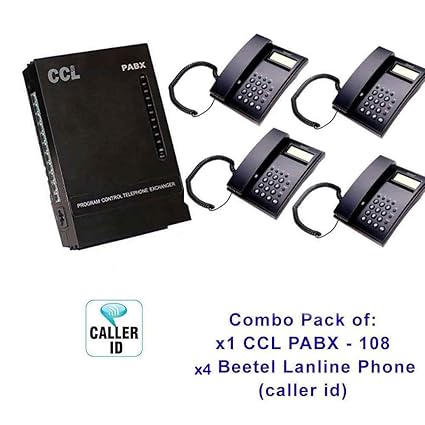 Copper Connection EPABX 108 Intercom System CLI (Caller ID) With x4 Beetel Set