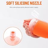 UTOBEST Soft Flask 2x350ml Collapsible Water Bottle TPU Orange Running view 5