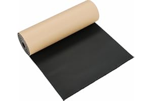 MAOPINER Sponge Neoprene with Adhesive Foam Rubber Sheet, 1/4''T x 12''W x 54''L, Closed Cell Foam Padding, Adhesive Neoprene Foam Sheets for DIY Projects and Crafts (1, 1/4" T x 12" W x 54" L)