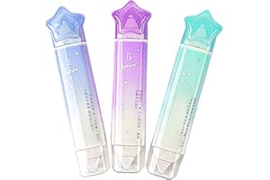 BITOSEE 2 in 1 White Correction Tape and Double Sided Tape Roller, Cute Quick Dry Japan White Correction Tape Pen, with Permanent Adhesive Tape Runner,for School Office Instant Correction Supplies