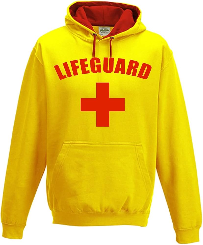 red and yellow hoodie