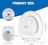 MASS DYNAMIC White Soft Close Toilet Seat Quick Release Top Fix Oval view 5