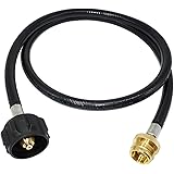 DOZYANT 4 Feet Propane Adapter Hose 1 lb to 20 lb Converter Replacement for QCC1 / Type1 Tank Connects 1 LB Bulk Portable App