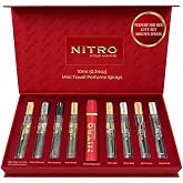 Dumont Nitro Pour Homme Perfume Discovery Set for Men Mini Travel Sprays 8 x 0.34 Fl Oz