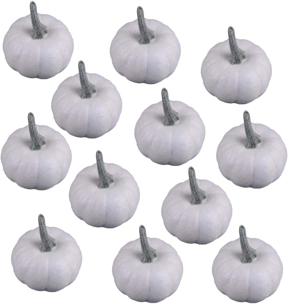Amazon.com: LETAOSK 12pcs DIY White Artificial Pumpkin Decor Ornament