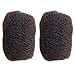 Shinnaul Tight Afro Kinky Human Hair bulk for dreadlocks or Twist Braids,2 pieces per Bundles,1 oz each one (8INCH, #2 Dark Brown)