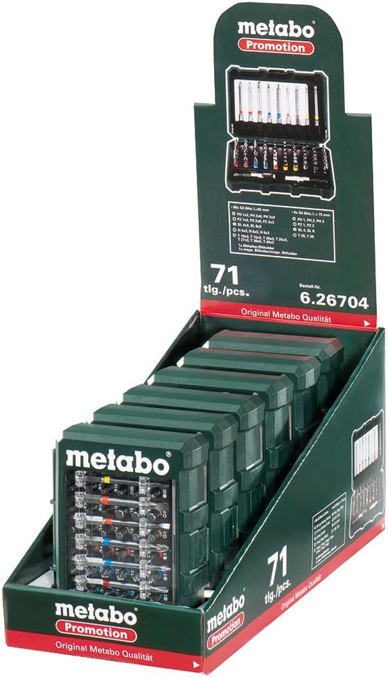 Metabo 626704000 Assorted Screwdriver Bit Set x 71 Pcs, Green - Image 3
