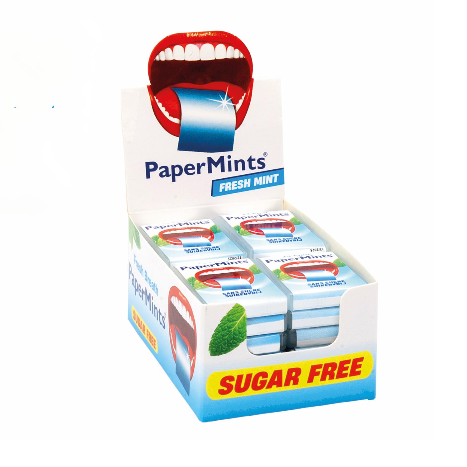 PaperMints Fresh Breath Strips one Box of 24 Pocket-Packs (24 Strips per Pocket-Pack)