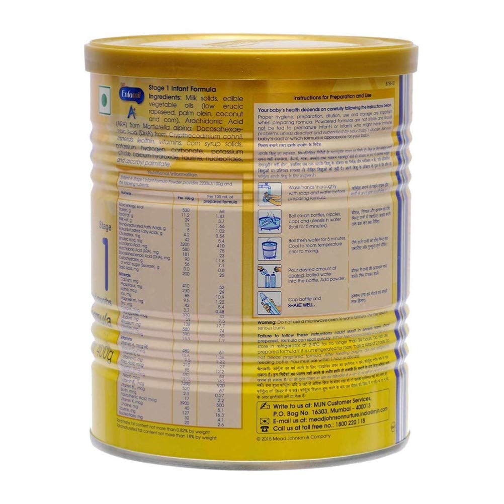Enfamil A+ Stage 1 Infant Formula (0 to 6 months) 400 gm Buy