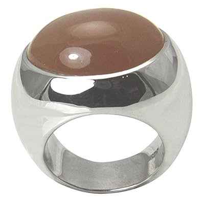 piedra de luna anillo plata oro herrero trabajo (Plata de ley 925 ...