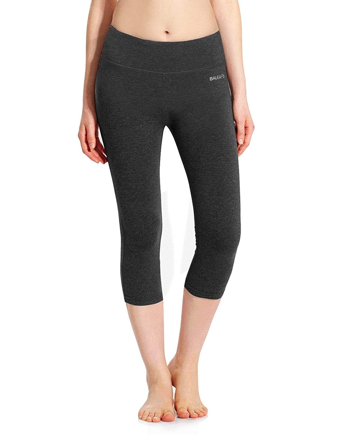 Baleaf Womens Yoga Capri Pants Workout Running Legging with Inner