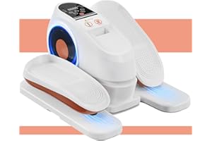 MAXPLUS 2025 New Under Desk Elliptical Machine, Electric Exerciser Pro with 16 Adjustable Speed, Quiet and Fully Assembled with Remote Control & Non-Slip Foot Straps