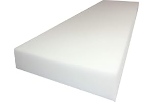 Mybecca 6" x 24" x 72" High Density Upholstery Foam Cushion (Seat Replacement, Upholstery Sheet, Foam Padding)