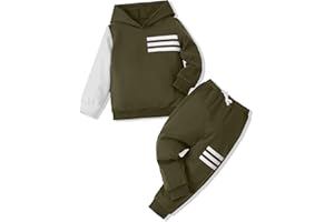 Hevemexy Toddler Boy Clothes Long Sleeve Hoodie Sweatsuits Tops and Pants 2Pcs Boys Fall Winter Outfits Set
