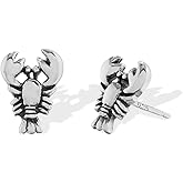 Boma Jewelry Sterling Silver Crawfish Lobster Stud Earrings