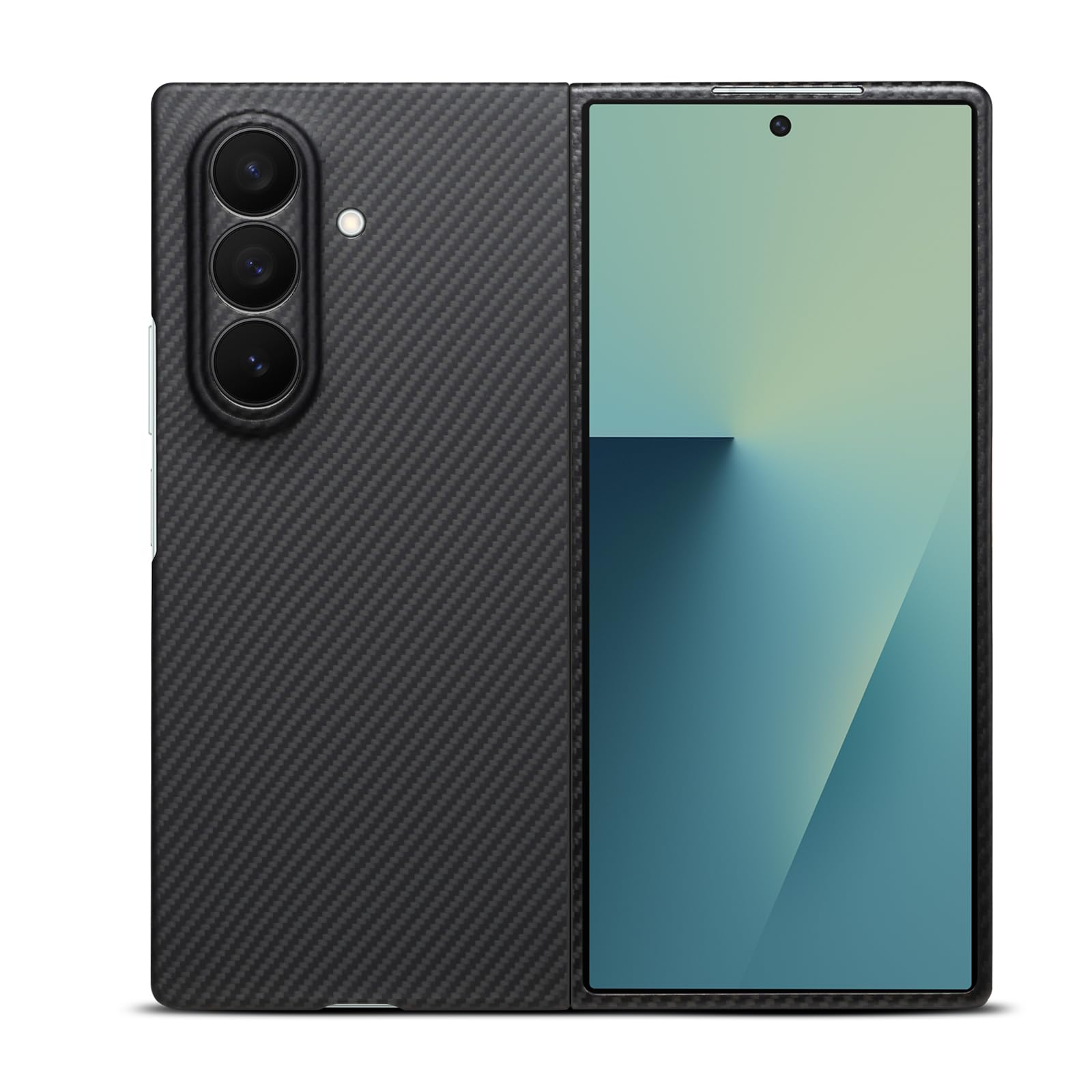 Photo 1 of Ultra Thin Aramid Carbon Fiber Case for Samsung Galaxy Fold 7, Camera Full Cover Protection (Fold 7) Black