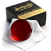 Jasiyah Violin Rosin for Fiddle, Cello, Viola &amp; Bass Bow, Ruby Red | Quality-Focused Player Choice, Warm Tone, Low Dust, Smooth Bow Response, Superior Grip, Elevates Performance, Protective Case