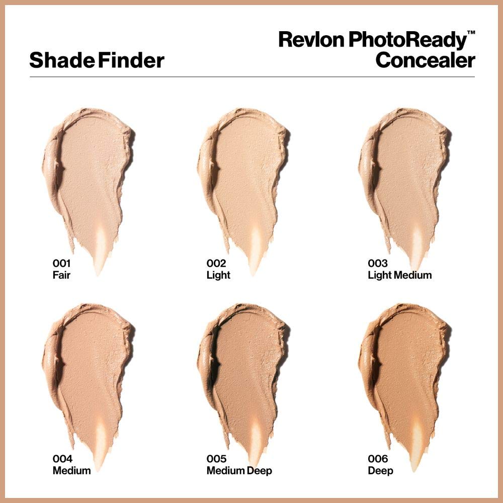 Revlon PhotoReady Concealer Stick, Creamy Medium Coverage Color Correcting Face Makeup, Light Medium (003), 0.16 oz : Concealers Makeup : Beauty