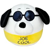 Squishmallows Official Kellytoy 8 Inch Squishy Soft Plush Toy Peanuts Squad Cool Snoopy