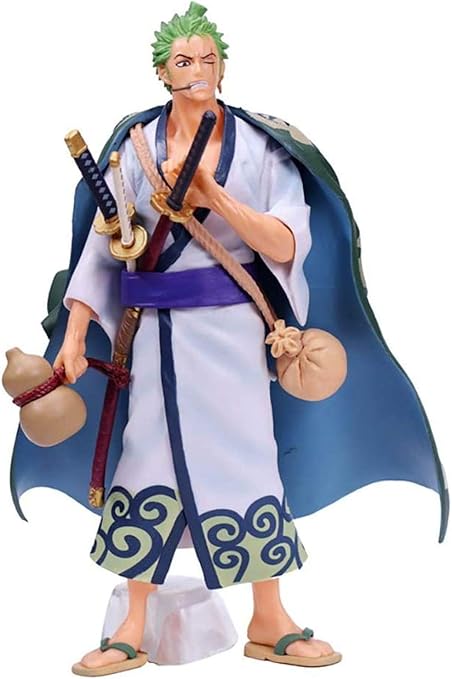 Amazon Co Jp Yangzouワンピース着物サムライコスチュームロロノア ゾロアクションフィギュアモデル28センチメートルアニメスタチューコレクション装 飾モデル誕生日ギフト像 Zyffcnb ホーム キッチン