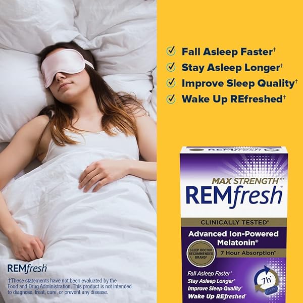 REMFRESH MAX STRENGTH 10MG MELATONIN, 24 CAPLETS (PACKAGING MAY VARY)