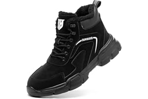 Nasogetch Waterproof Work Boots for Men Women Steel Toe Boots Lightweight Indestructible Slip Resistant Construction Safety Boots