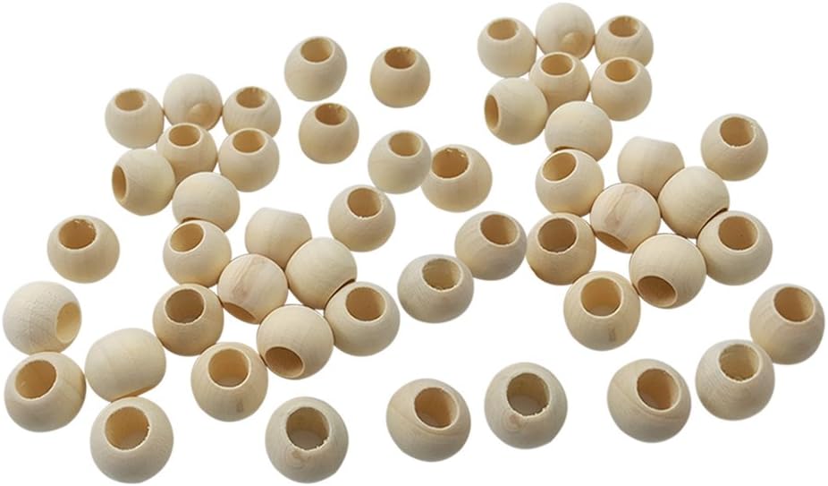 Wildgirl Parrot Bird Toy Multicolor DIY Accessories Wood Blocks Beads 50pcs
