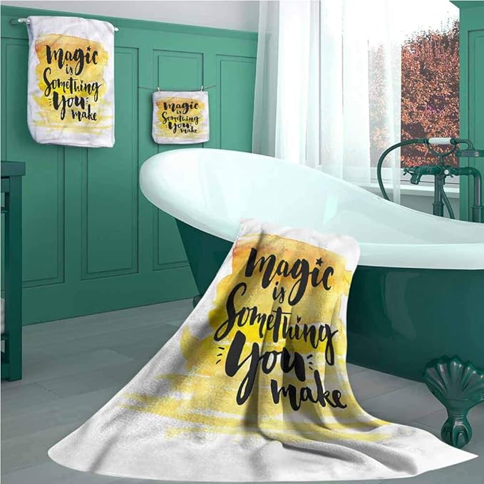 linyangpttowel Magical Cotton Bath Towels Set of 3