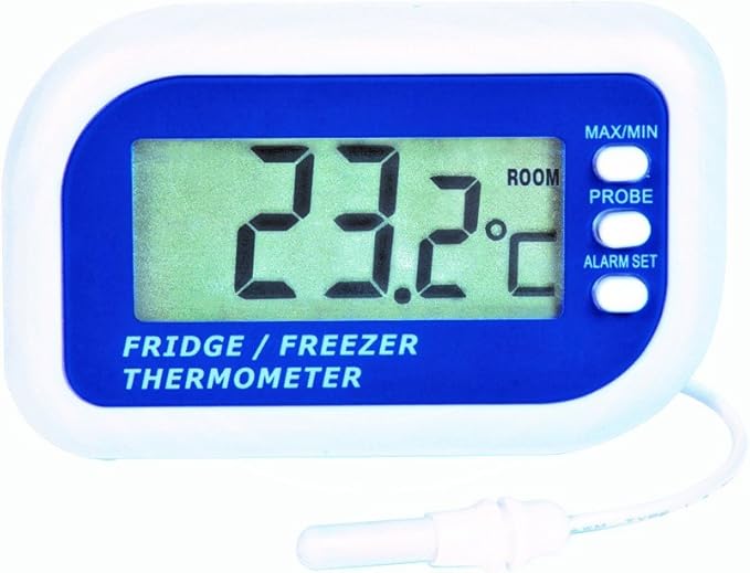 Digital Fridge or freezer alarm thermometer Max min function & Dual