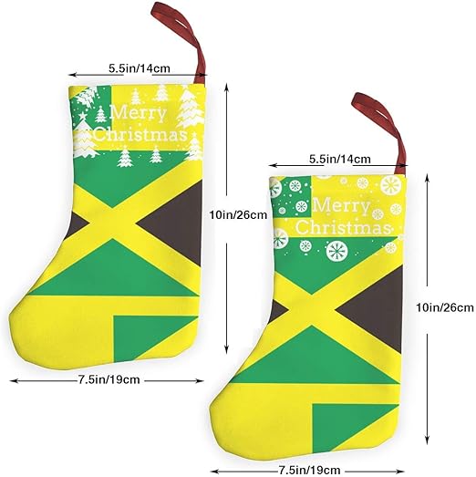 Horizon-t - Calcetines de Navidad con diseño de la Bandera de Jamaica