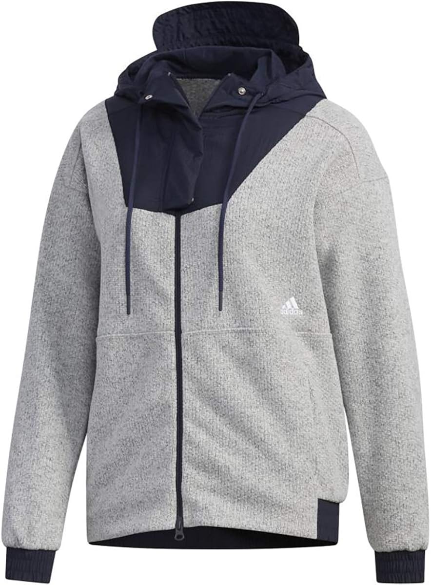 adidas knit fleece jacket
