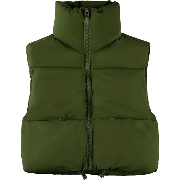 JZC Womens Puffer Vest Fashion Lightweight Jacket Winter Zip Up