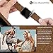 top4cus Genuine Leather iwatch Strap Replacement Band Stainless Metal Clasp, Compatible for 38mm 42mm Apple Watch Series 3 S2 S1 and Sport Edition (Breathable Brown, 42 mm)