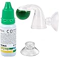 ZRDR Glass Drop Checker Kit with 15ml Co2 Checker Solution The Most Accurate Monitoring of Planted Tank Co2 Levels
