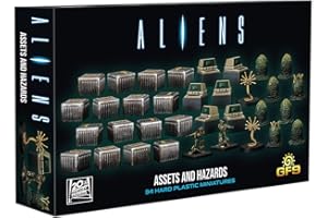 GF9: Aliens: Assets & Hazards - 34 RPG Miniatures, Hard Plastic Figures, Unpainted, Roleplaying Game Accessories, Based On Th