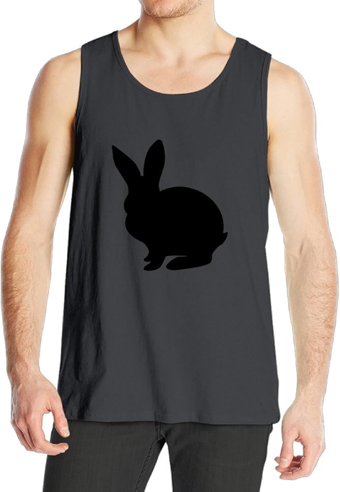 Mens Jersey Tank Top Cute Rabbit Bunny Classic Activewear Workout Tanks Clothing