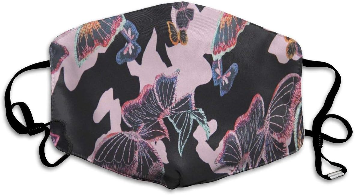 YongColer Unisex Face Mask - Breathable Environmentally Mask for Traveling Skiing Printed Butterfly