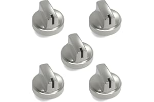 HQ PINSHENGHUO 5pcs Upgraded WB03X29300 GE stove knobs replacements parts,gas stove range electric universal cooktop knobs,oven surface burner control knob, replace KIP5T06 191D8446,AP6301265, 4585904 PS12296155 etc
