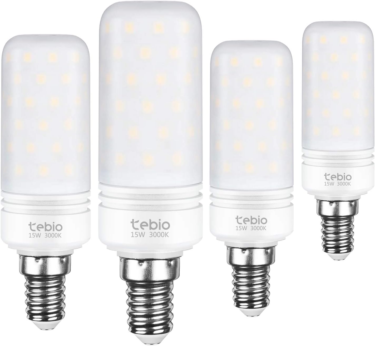 Tebio Led Silber Mais Gluhbirnen E14 15w 120w Entspricht Gluhbirnen Nicht Dimmbar 3000k Warmweiss 1500lm Kleine Edison Schraube Kerze Leuchtmittel 4er Pack Amazon De Beleuchtung