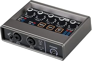 TEYUN USB Audio Interface for PC with Touch Model, AudioBox Mic Preamps 16 bit/48 kHz Phantom Power XLR 48V Audio Interface for Recording Music, Live Streaming and Podcasting Recording