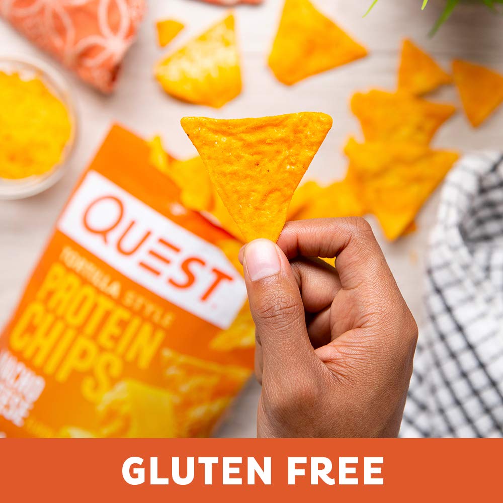 Quest Nutrition Tortilla Style Protein Chips, Nacho Cheese, Low Carb
