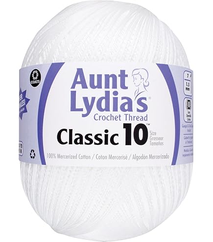Amazon.com: Aunt Lydia's Classic Crochet Thread Size 10 Jumbo