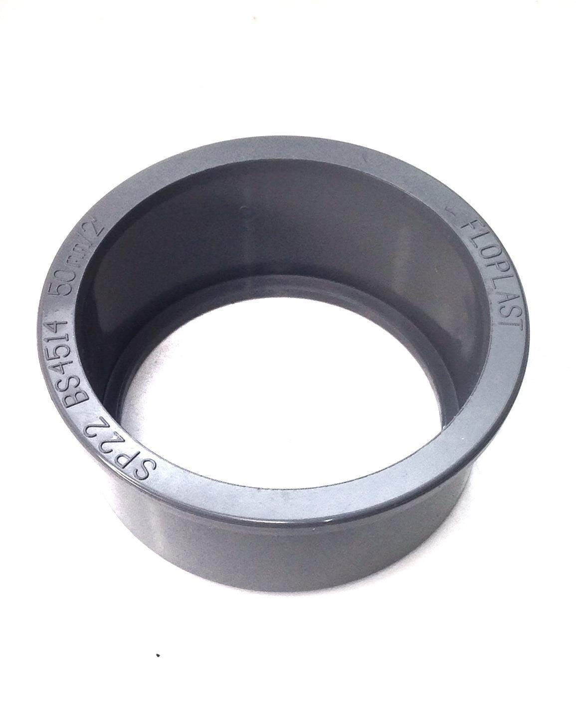 FLOPLAST Waste Pipe Boss Adaptor - Solvent 50mm (56mm) - Bag of 2